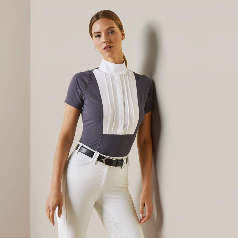 Ariat Women's Luxe Short Sleeve Show Shirt - Periscope