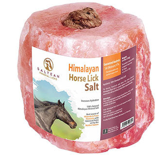 Horse Licks Himalayan Rock Salt with Rope 4.4 lbs