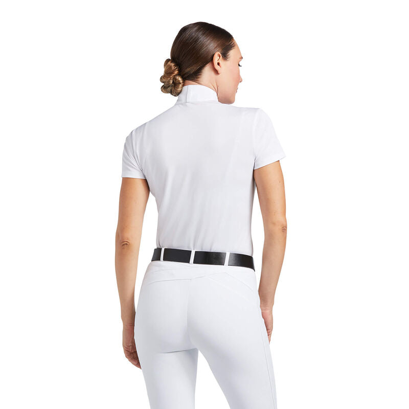 Ariat Womens' Aptos Short Sleeve Show Shirt - White