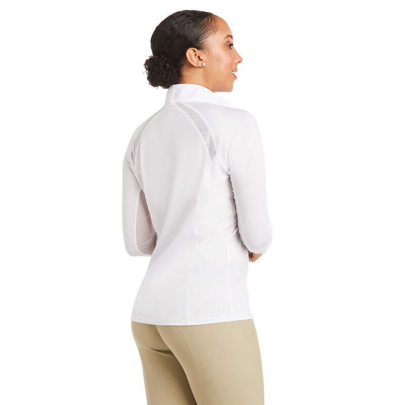 Ariat Womens' Sunstopper Pro 2.0 1/4 Zip Long Sleeve Show Shirt - 2022