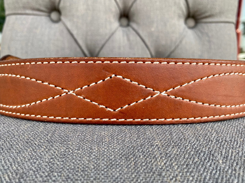Circle Y of Yoakum Stitched Leather Belt