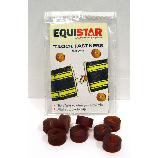 Equi-Star Eco Pure Rubber Surcingle T-Locks Set-8