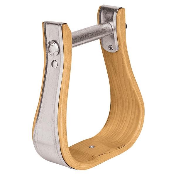 Weaver Leather Wooden Stirrups, Bell, 3-1/2" Tread