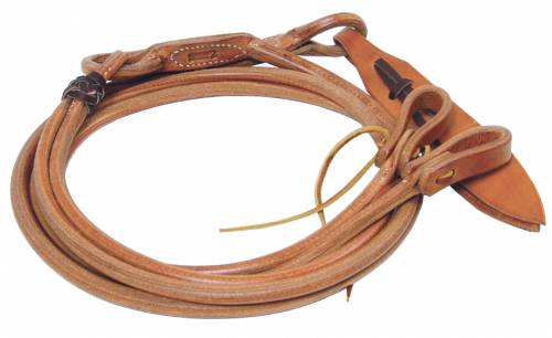 Harness Leather Romal Reins with Water Loops