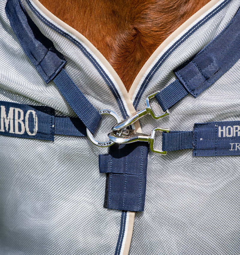 Horseware Rambo Protector (No fill) - Silver/Navy, White & Beige