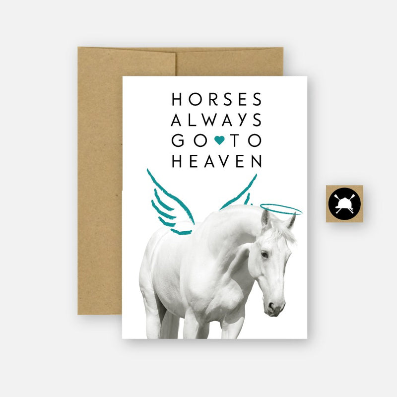 Hunt Seat Paper Co. Horses Always Go To Heaven Card