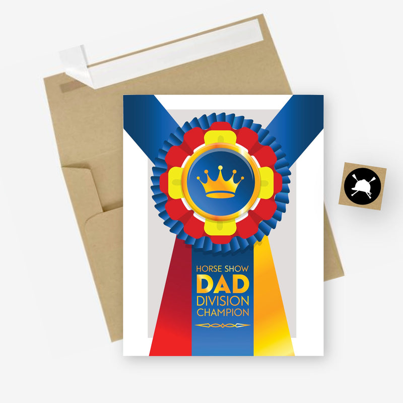 Hunt Seat Paper Co. Horse Show Dad Greeting Card