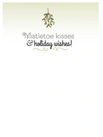 Horse Hollow Press Christmas Card: Horse with Mistletoe