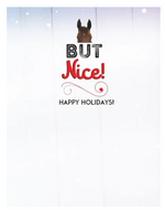 Horse Hollow Press Christmas Card: Naughty Horse